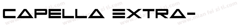 Capella Extra字体转换
